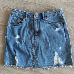 Denim Mini Skirt (Size 4)